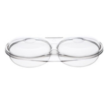 Microwave Essentials 2 Cup Clear Egg Poacher