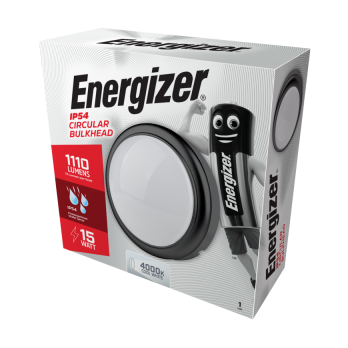 Energizer LED Round Bulkhead IP54 15w 4000k Cool White