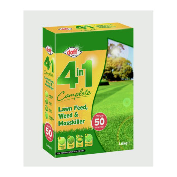 Doff 4 In 1 Complete Lawn Feed, Weed & Mosskiller 1.75kg