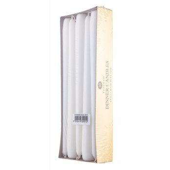 Price's Candles Dinner Candles Pack 10 White
