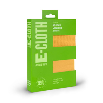 E-Cloth Window Pack 2 Cloths - Waffle-weave microfibers - 300 washes