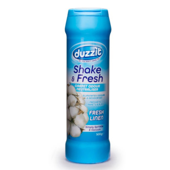 Duzzit Shake & Fresh Carpet Odour Neutraliser Fresh Linen 500g