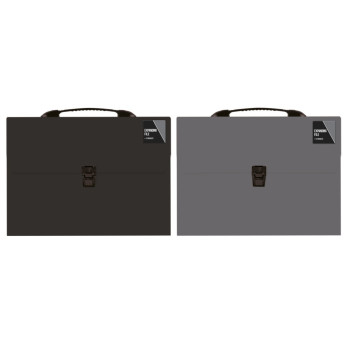 Ig Design 13 Pocket Expanding File Black or Grey