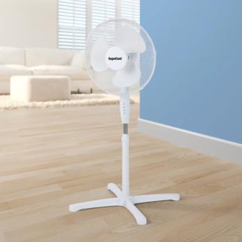 SupaCool Oscillating Stand Fan 16" - 3 speed stand fan