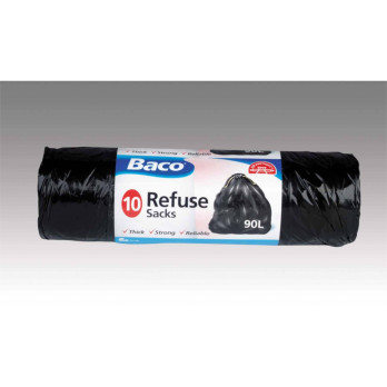 Baco Draw Tie Refuse Bags 10'S 90L