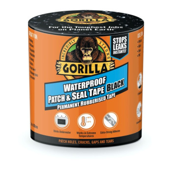 Gorilla Waterproof Patch & Seal Tape 3m Black