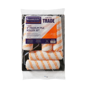Hamilton For The Trade Medium Pile Roller Set 9" 7 Piece