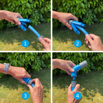 Qwickhose No Flow Wing-Lock Hose Connector Universal fit for attachments
