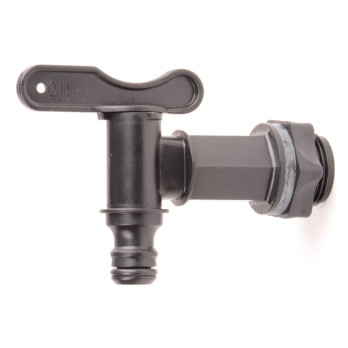 ALM Black Plastic Water Butt Tap