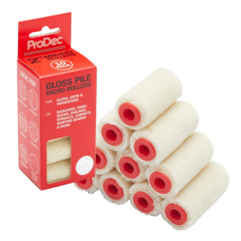 ProDec Gloss Pile Micro Rollers 2" 10 Pack