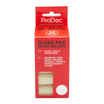 ProDec Gloss Pile Micro Rollers 2" 10 Pack
