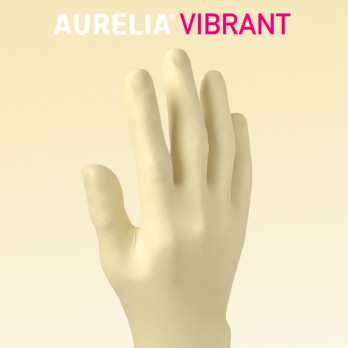 Aurelia Vibrant Latex Powder Free Gloves Box 100 Large