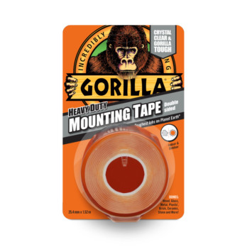Gorilla Mounting Tape 1.5m crystal Clear & weatherproof