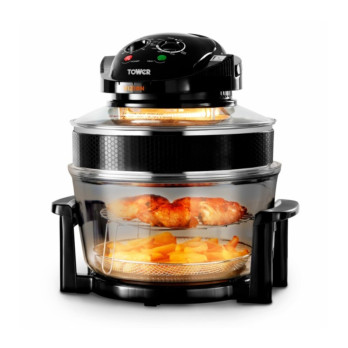 Tower Halogen Black Low Fat Air Fryer 12L