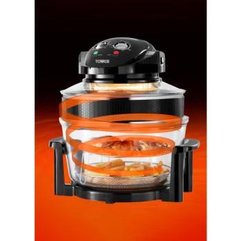 Tower Halogen Black Low Fat Air Fryer 12L