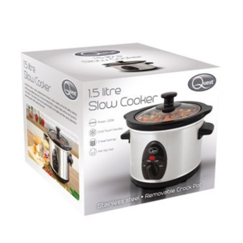 Quest Stainless Steel Slow Cooker 1.5L