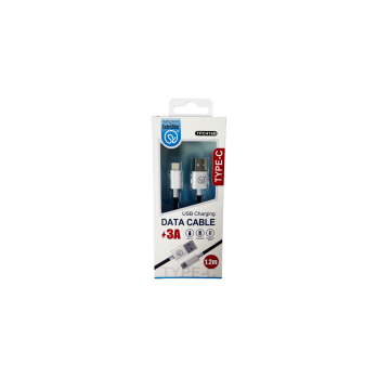 Extrastar Type C Charging Data Cable 1.2m Black