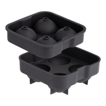 Viners Round Silicone Ice Mould - Create up to 4 x ice spheres measuring 4.5cm
