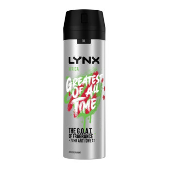 Lynx Anti Perspirant Aersol 200ml Africa - Deodorant Spray - 72 hours protection