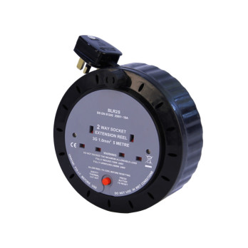 Securlec 2 Socket Extension Reel 10 Amp 5m