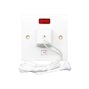 Securlec 1 Gang Ceiling Switch with Neon Round Edge