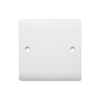 Securlec 1 Gang Blank Plate Round Edge