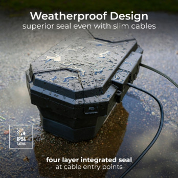 Masterplug Weatherproof Box & Socket 8m