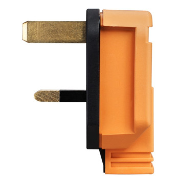 Masterplug Heavy Duty Plug 13 Amp Orange
