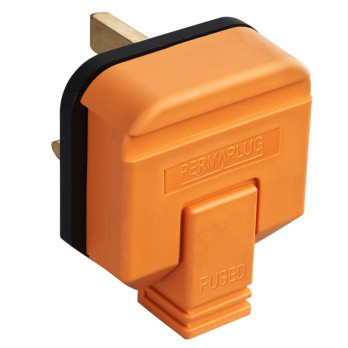 Masterplug Heavy Duty Plug 13 Amp Orange