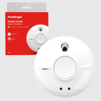 FireAngel Mains Optical Smoke Alarm self-test button Optical sensing
