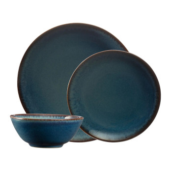 Mason Cash Reactive Blue Dinner Set 12 Piece