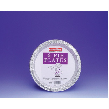 Caroline Foil Pie Plates 9" Pack 6