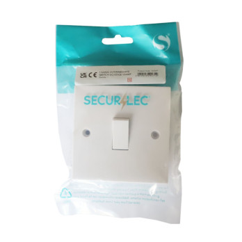 Securlec 1 Gang Intermediate Switch Square Edge