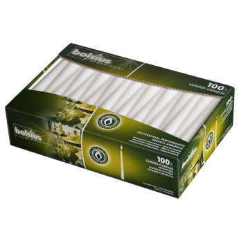 Bolsius Tapered Candles Box 100 White