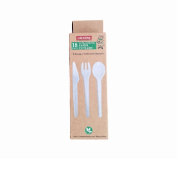 Castleview Paper Cutlery Assorted Pack 18