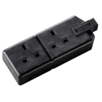 Masterplug Trailing Twin Socket