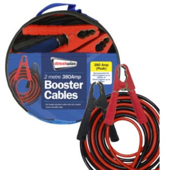 Streetwize Aluminium Booster Cable with Insulated Crocodile Clips 2m/350Amp