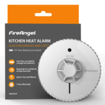 FireAngel Heat Alarm 10 Year Sealed with quiet self-test option