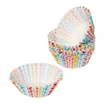 Tala Rainbow Dotty Mini Cupcake Cases Pack 100