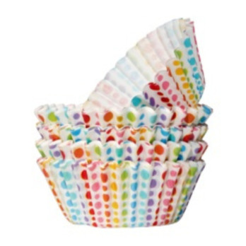 Tala Rainbow Dotty Mini Cupcake Cases Pack 100