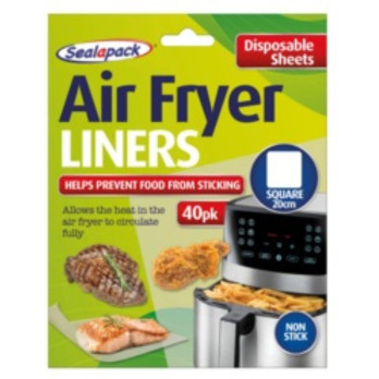 Sealapack Disposable Air Fryer Liner Square 40 Pack