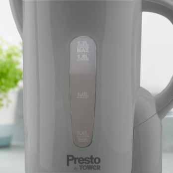 Tower Presto 1.7L Electric Kettle Grey 2200w