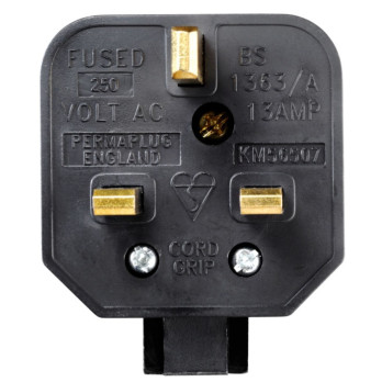 Masterplug Heavy Duty Plug 13 Amp Black