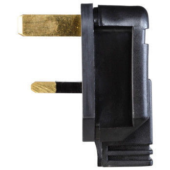 Masterplug Heavy Duty Plug 13 Amp Black