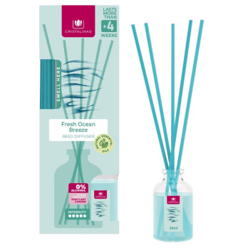 Cristalinas Reed Diffuser 25ml Fresh Ocean Breeze