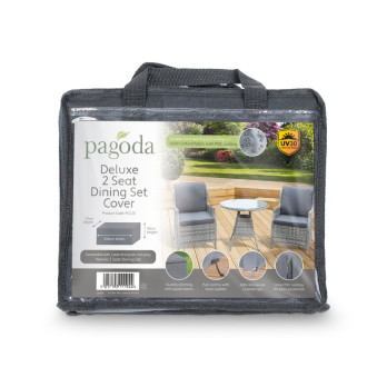 Pagoda Deluxe 2 Seat Dining Set Cover 208 x 93 x 72cm