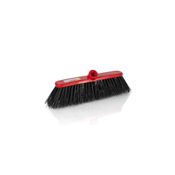 Abbey Homewares Stiff Deluxe Broom Red