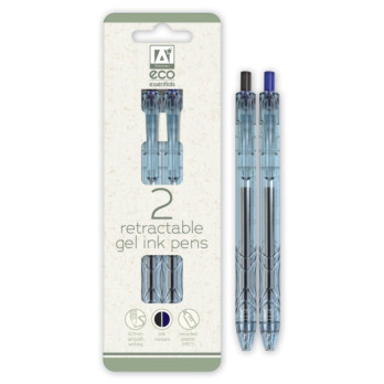 Ig Design Eco Essentials 2 Retractable Gel Ink Pens 