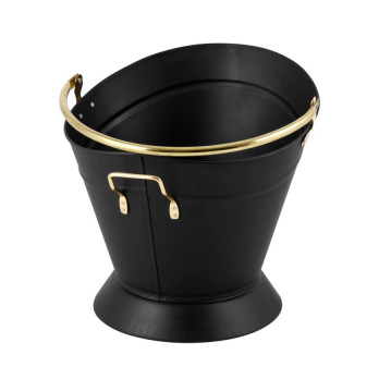 Hearth & Home Waterloo Coal Bucket Black & Brass