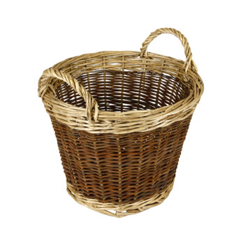 Hearth & Home Two Tone Log Basket 30cm